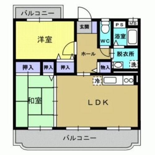 熊本県熊本市東区長嶺南６丁目 2LDK マンション 賃貸物件詳細