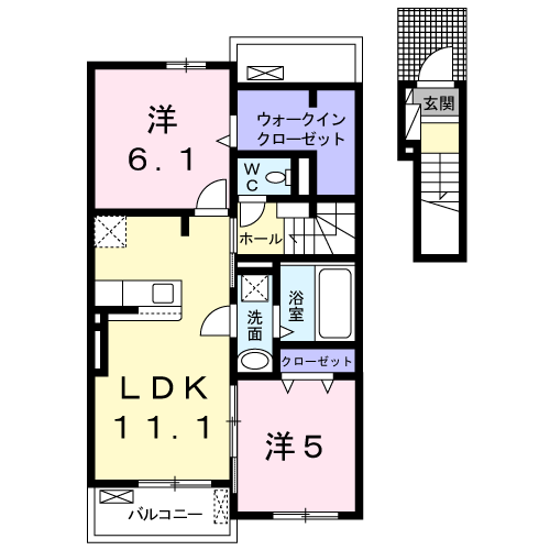 熊本県熊本市中央区国府本町 南熊本駅 2LDK アパート 賃貸物件詳細