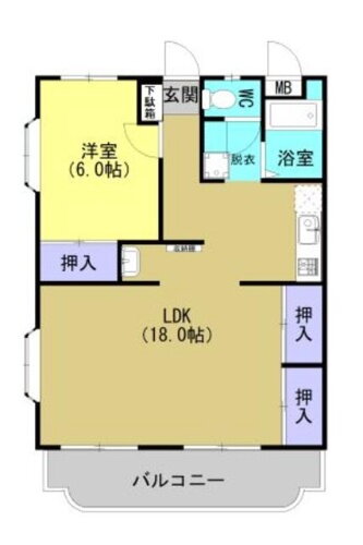 熊本県熊本市南区馬渡１丁目 平成駅 1LDK マンション 賃貸物件詳細