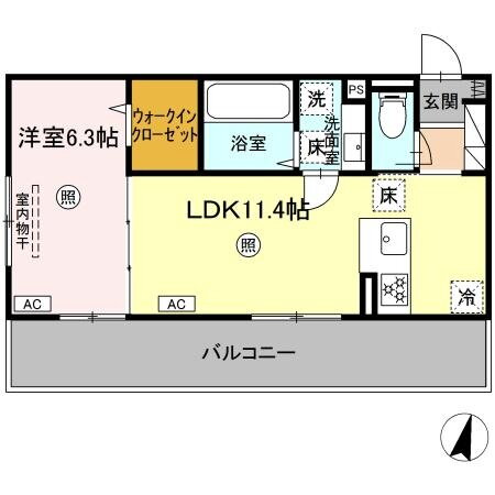 ロイヤルコーポ弓削Ⅱ 1階 1LDK 賃貸物件詳細