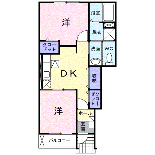 大分県中津市大字宮夫 中津駅 2DK アパート 賃貸物件詳細