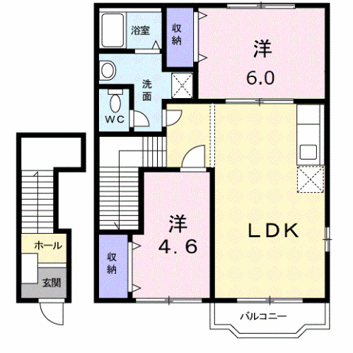 大分県中津市沖代町２丁目 中津駅 2LDK アパート 賃貸物件詳細