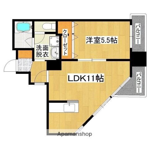 鹿児島県鹿児島市加治屋町 甲東中学校前駅 1LDK マンション 賃貸物件詳細