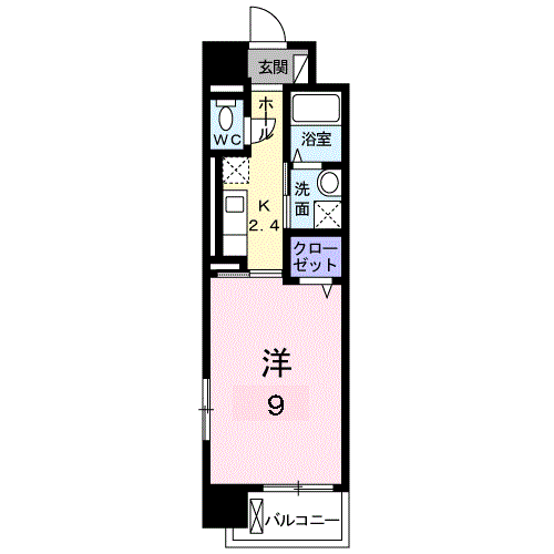 ウェーブⅡ 8階 1K 賃貸物件詳細