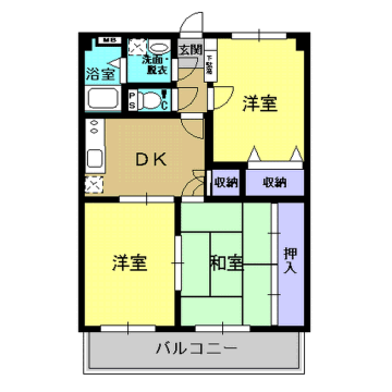 アネシスイン有川 4階 3DK 賃貸物件詳細