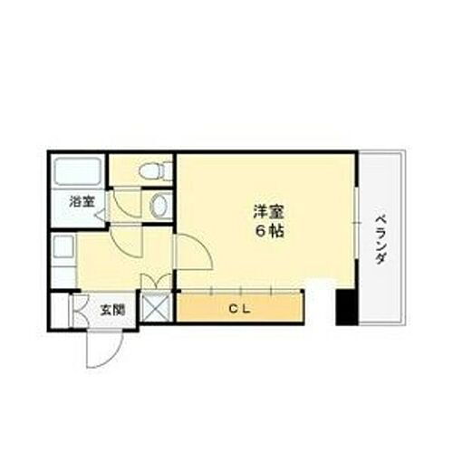 エスポワール鶴山台 4階 1K 賃貸物件詳細