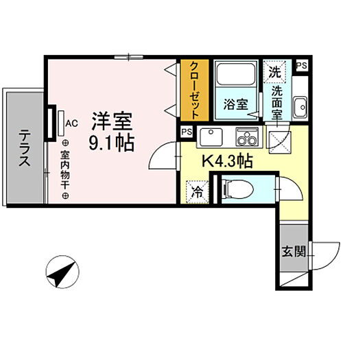 東京都八王子市大塚1511-7 大塚・帝京大学駅 1K アパート 賃貸物件詳細