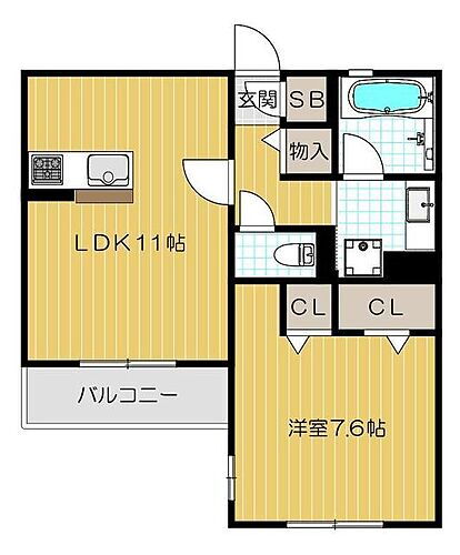 大阪府門真市常盤町 大和田駅 1LDK アパート 賃貸物件詳細
