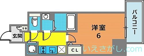 エスリード神戸三宮 8階 1K 賃貸物件詳細