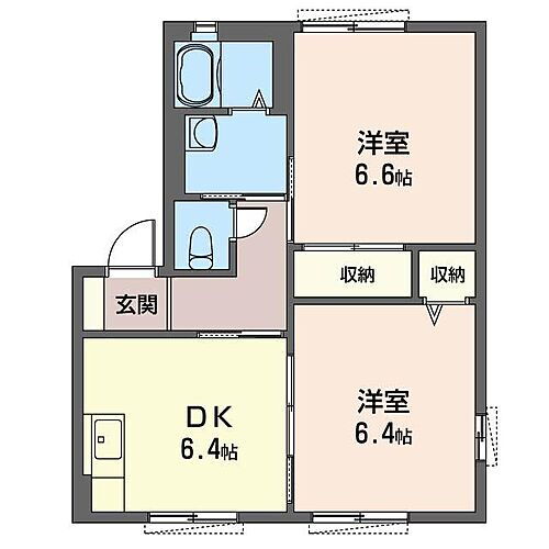 神奈川県逗子市新宿2丁目2-43 逗子駅 2DK アパート 賃貸物件詳細