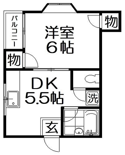 大阪府寝屋川市田井町 香里園駅 1DK マンション 賃貸物件詳細