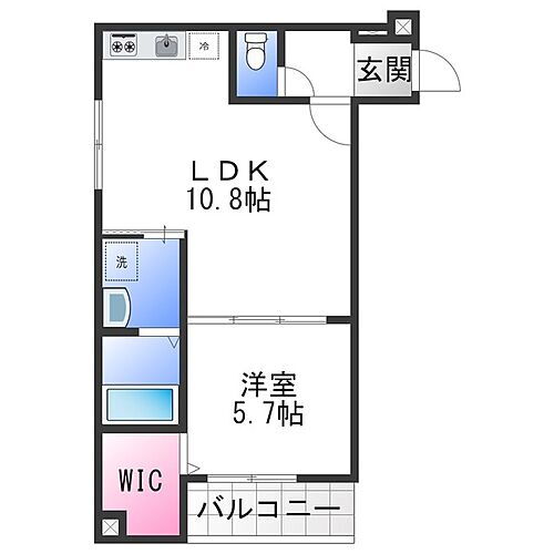 大阪府富田林市甲田2丁目 川西駅 1LDK アパート 賃貸物件詳細