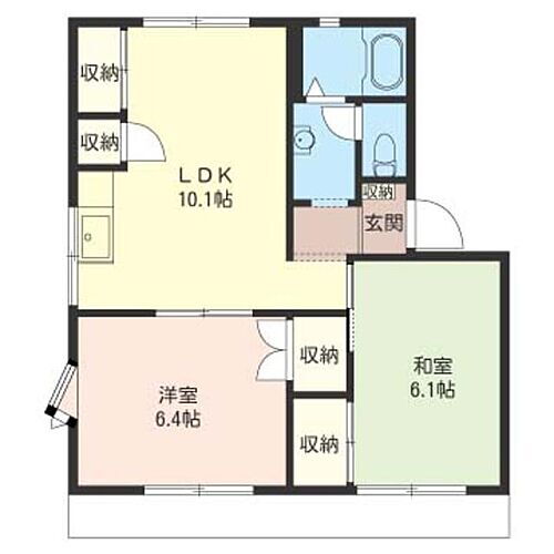 ハイツ吉田 1階 2LDK 賃貸物件詳細