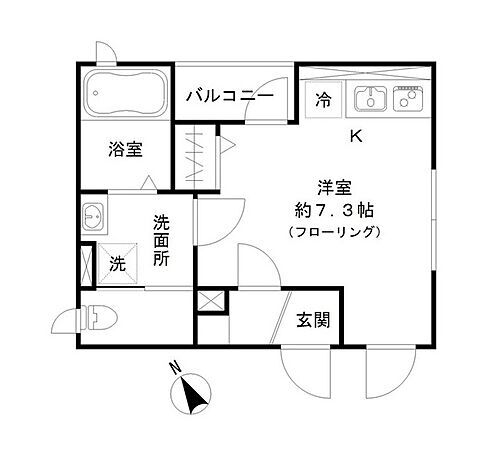 デュオ飯倉　ウエスト 2階 ワンルーム 賃貸物件詳細