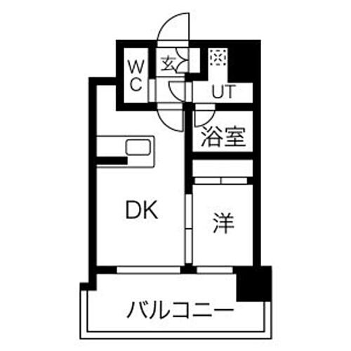 ラ・エスパシオ箱崎 2階 1DK 賃貸物件詳細
