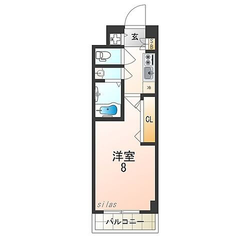 兵庫県西宮市甲子園浜田町 久寿川駅 1K マンション 賃貸物件詳細