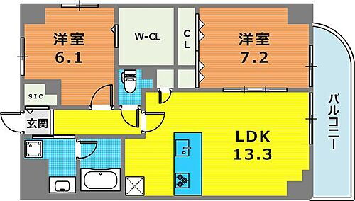 兵庫県神戸市東灘区本山中町2丁目9-29 甲南山手駅 2LDK マンション 賃貸物件詳細