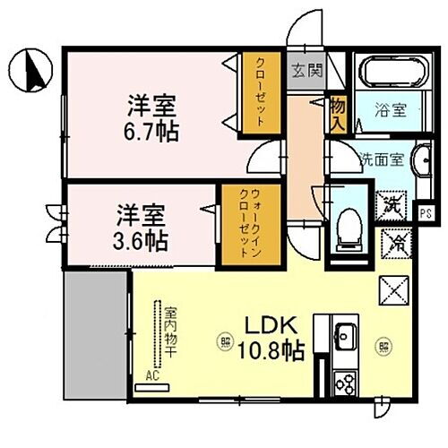 兵庫県明石市日富美町 西新町駅 2LDK アパート 賃貸物件詳細