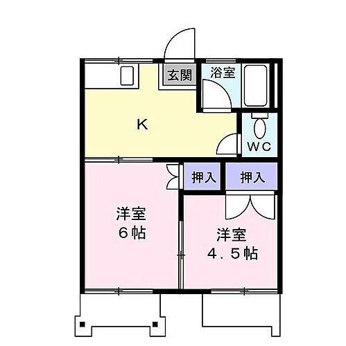 神奈川県厚木市南町 本厚木駅 2K アパート 賃貸物件詳細