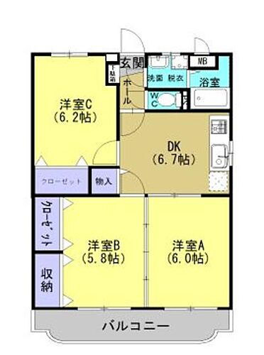福島県二本松市油井字福岡 安達駅 3DK マンション 賃貸物件詳細
