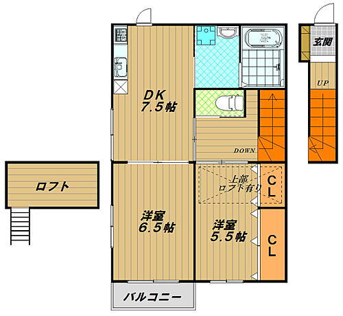 兵庫県神戸市長田区重池町2丁目 長田駅 2DK アパート 賃貸物件詳細