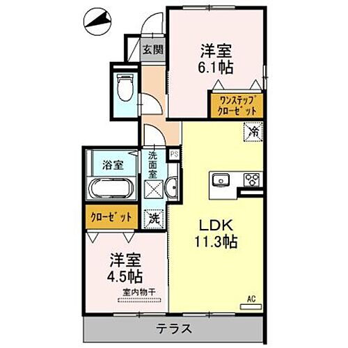 大阪府大阪狭山市池尻自由丘3丁目 狭山駅 2LDK アパート 賃貸物件詳細
