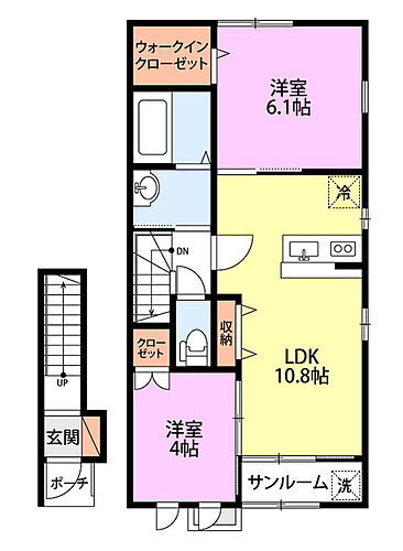 新潟県新潟市秋葉区古田3丁目11-5 新津駅 2LDK アパート 賃貸物件詳細