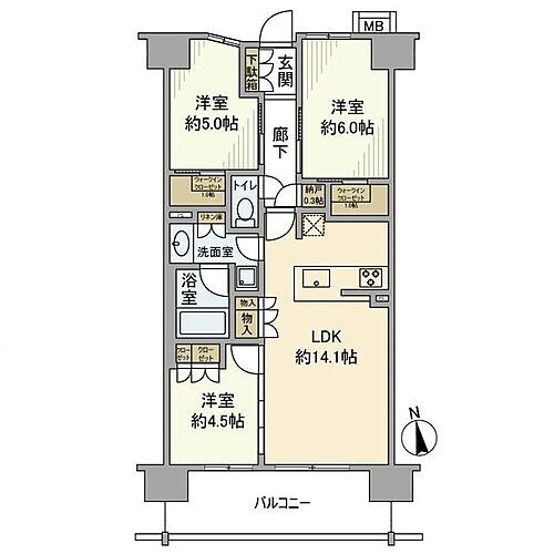 神奈川県相模原市南区上鶴間本町2丁目 町田駅 3LDK マンション 賃貸物件詳細