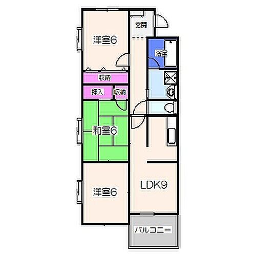 グレース中百舌鳥トキワ 3階 3DK 賃貸物件詳細