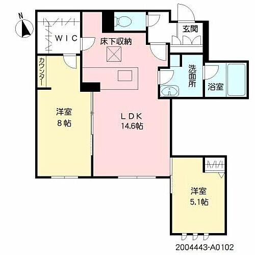 コージー　ドゥエリング 1階 2LDK 賃貸物件詳細