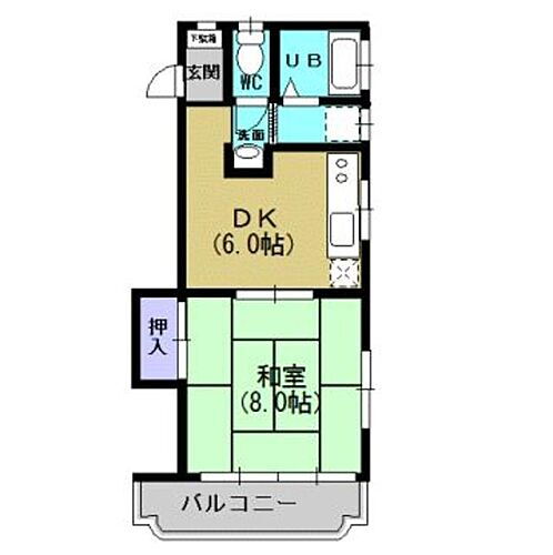 セジュールロマン 3階 1DK 賃貸物件詳細