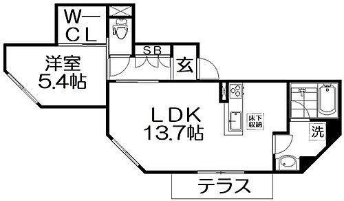 大阪府交野市星田5丁目 星田駅 1LDK マンション 賃貸物件詳細