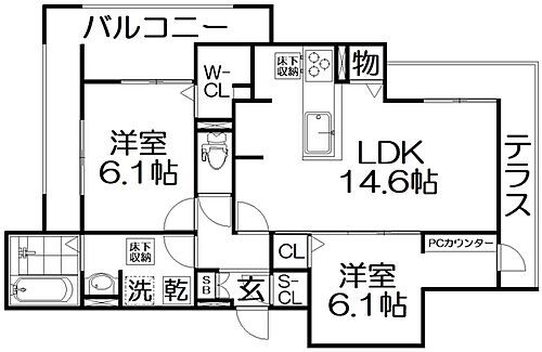 大阪府交野市星田北6丁目 星田駅 2LDK アパート 賃貸物件詳細