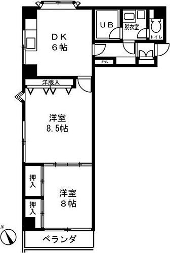 神奈川県相模原市中央区中央4丁目 相模原駅 2LDK マンション 賃貸物件詳細