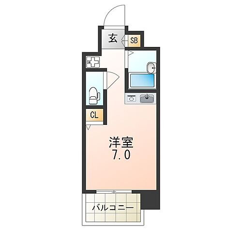大阪府大阪市此花区春日出北2丁目 千鳥橋駅 1K マンション 賃貸物件詳細