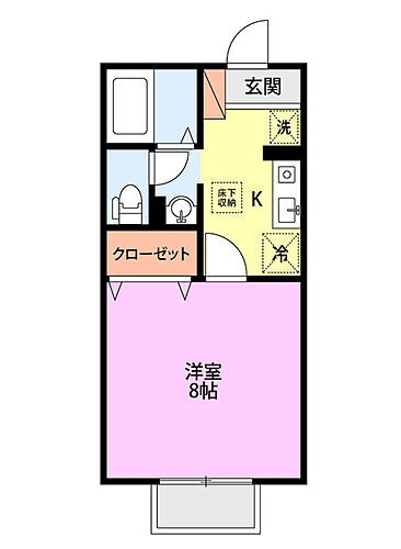 グリーンスクエア 2階 1K 賃貸物件詳細