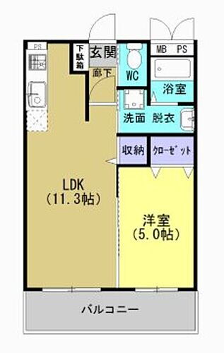 サンクチュアリ古町 2階 1LDK 賃貸物件詳細