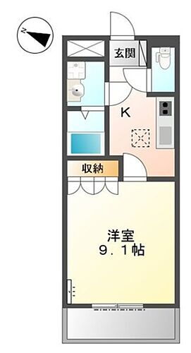 和歌山県和歌山市井戸 岡崎前駅 1K アパート 賃貸物件詳細