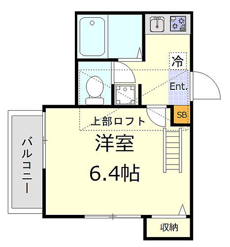 パシフィックヒルズ 2階 1K 賃貸物件詳細