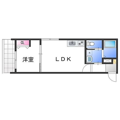 大阪府泉佐野市笠松2丁目 りんくうタウン駅 1LDK アパート 賃貸物件詳細