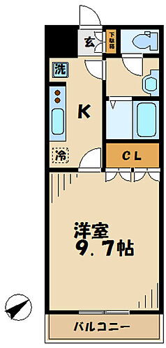 神奈川県川崎市麻生区片平3丁目8-7 柿生駅 1K マンション 賃貸物件詳細