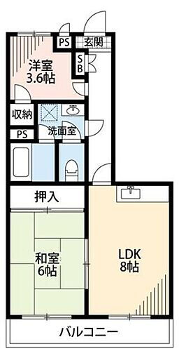 ふじみマンション 3階 2LDK 賃貸物件詳細