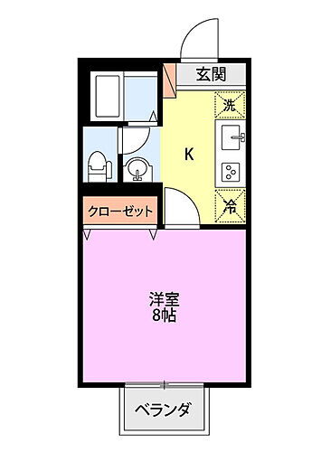 シャンカル２１Ａ 2階 1K 賃貸物件詳細