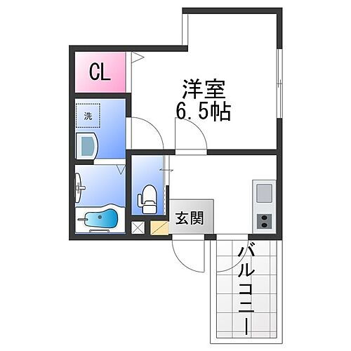 ＡＬＥＧＲＩＡ津久野Ｓｏｕｔｈ 2階 1K 賃貸物件詳細
