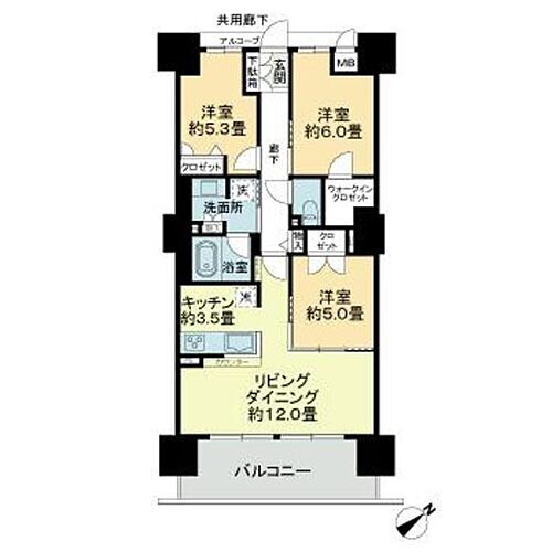 ジオ高松常磐町Ｊ．ＣＲＥＳＴタワー 7階 3LDK 賃貸物件詳細