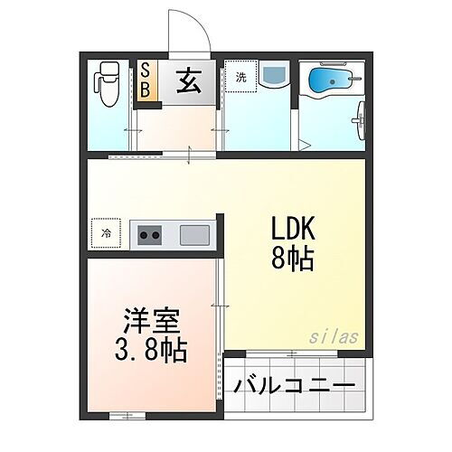 兵庫県尼崎市大庄西町1丁目 武庫川駅 1LDK アパート 賃貸物件詳細