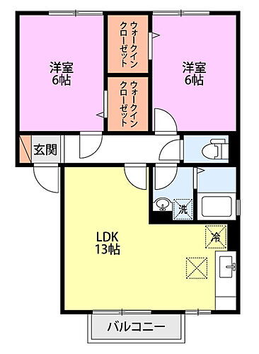 新潟県新潟市秋葉区あおば通1丁目10-6 荻川駅 2LDK アパート 賃貸物件詳細