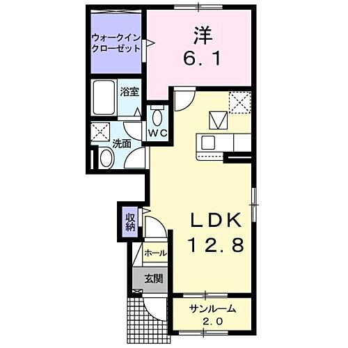 ヴェステン　フォーゲル 1階 1LDK 賃貸物件詳細