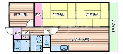 サンハイム杉林 2階 3LDK 賃貸物件詳細