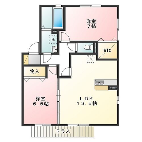 アトールタイセイ 2階 2LDK 賃貸物件詳細